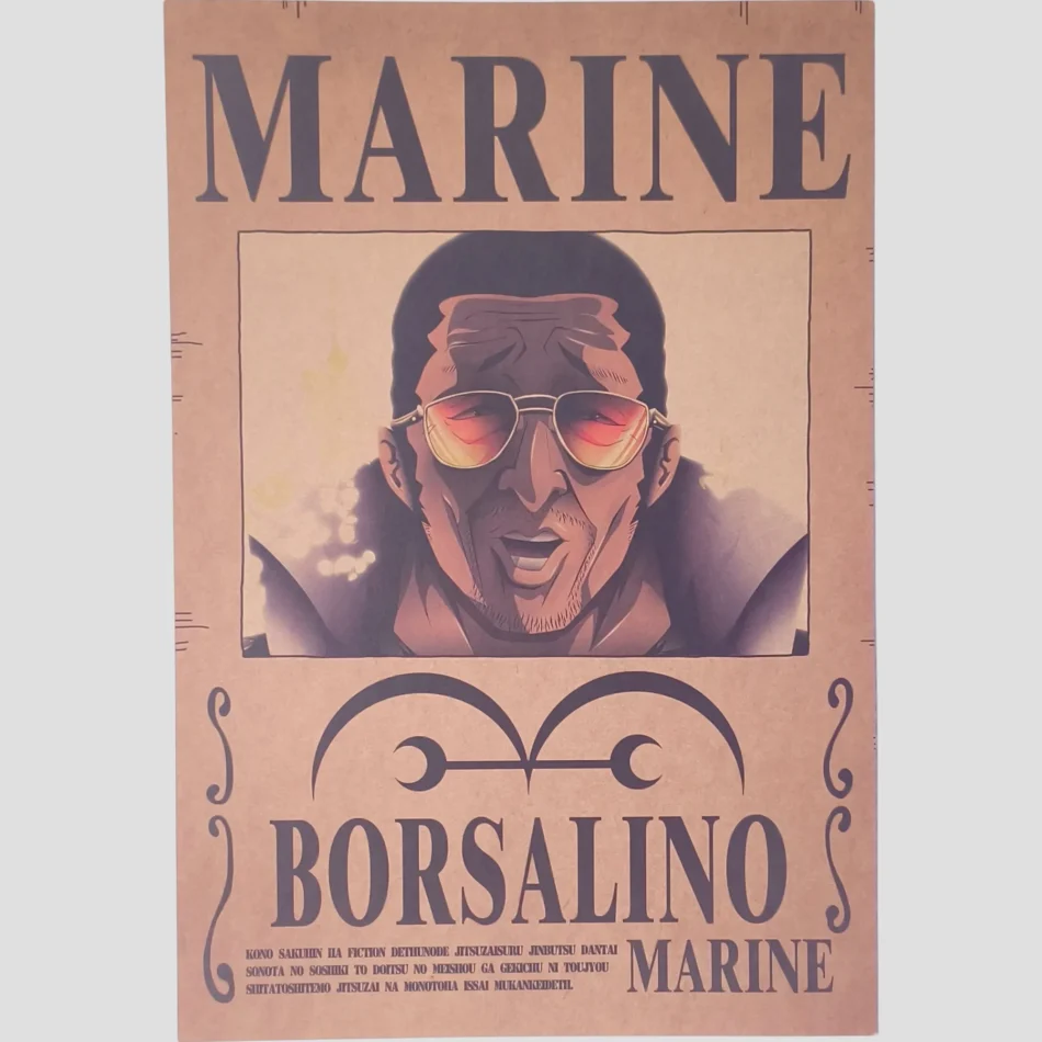 Affiche murale One Piece - Avis de recherche Borsalino